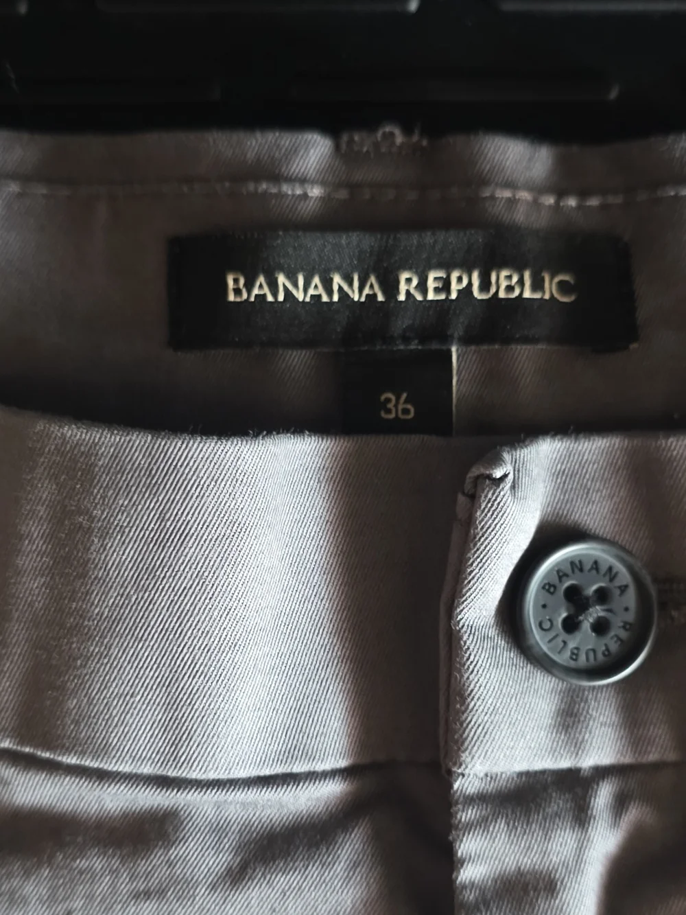 Banana Republic Men's Flat-Front Shorts in Gray